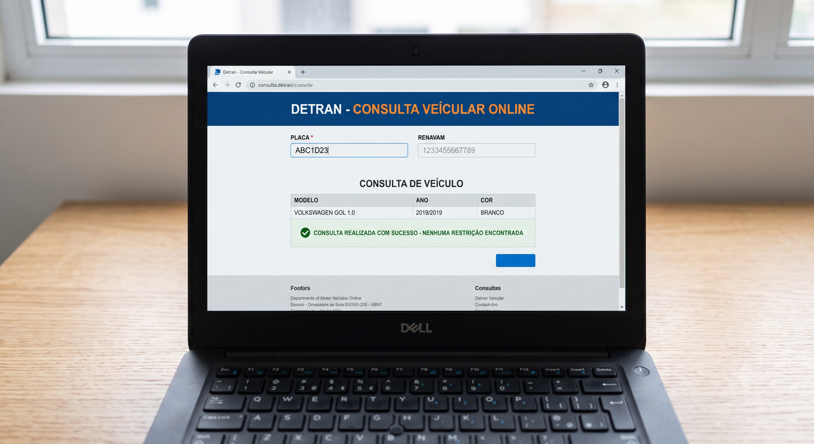 Consulta de situação do veículo no Detran antes de arrematar em leilão online
