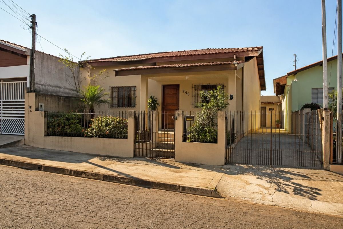 Fachada de casa residencial retomada em processo de leilão do Banco do Brasil