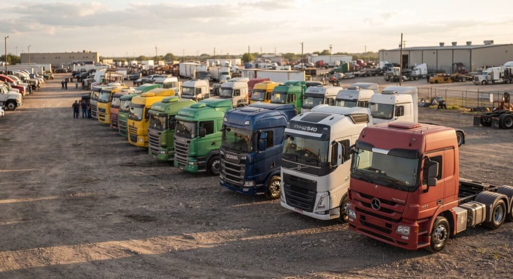 Caminhão seminovo de leilão como alternativa ao caminhão 0km